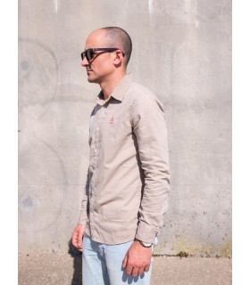 CAMISA ALGODON ORGANICO BEIGE