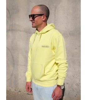 Sudadera capucha fosforito surfing